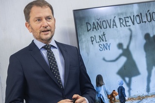 Na snímke minister financií SR Igor Matovič (OĽaNO) počas predstavovania zdaňovania firiem.