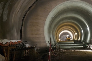 Na snímke tunel Višňové počas mimoriadneho kontrolného dňa.