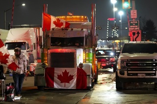 Provincia Ontário vyhlásila pre protest kamionistov stav núdze.