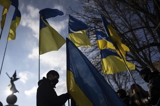 A march for the unity of Ukraine took place in the streets of Kharkiv.