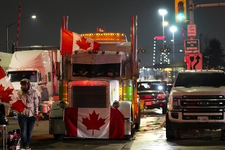 Provincia Ontário vyhlásila pre protest kamionistov stav núdze.