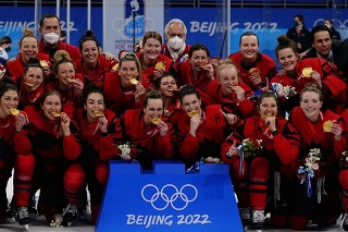 Hokejistky Kanady získali zalto na ZOH v Pekingu.