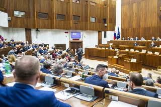 Rokovanie 57. schôdze Národnej rady SR v Bratislave. 