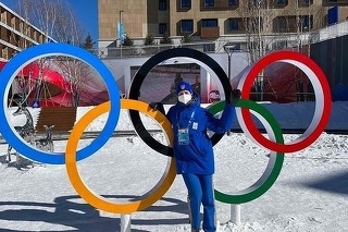 Na snímke ukrajinská biatlonistka Olena Pidhrušná Bilosiuková. 