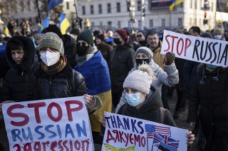 V uliciach Charkiva sa konal pochod za jednotu Ukrajiny.