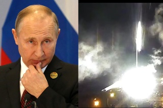 Vladimir Putin/ Výbuchy v elektrárni zachytili tamojšie kamerové systémy.