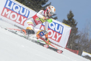Petra Vlhová v 1. kole finále slalomu žien Svetového pohára v alpskom lyžovaní vo francúzskom stredisku Courchevel/Meribel