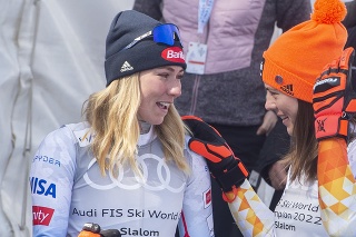 Petra Vlhová a Mikaela Shiffrinová.