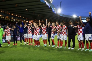 Takto oslavovali chorvátski hráči postup do osemfinále EURO.
