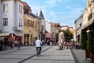 Pohľad na centrum Piešťan (ilustračné foto).