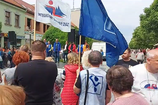 Sobotný protest v Trnave.