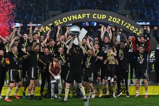 Futbalisti FC Spartak Trnava triumfovali v Slovenskom pohári 2021/2022.
