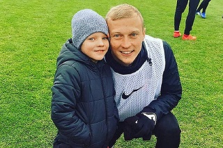 Taras Pinčuk so svojím 7-ročným synom