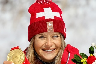  Švajčiarska lyžiarka Corinne Suterová.