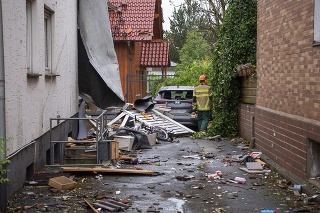 V nemeckom Lippstadte rátajú vážne škody.