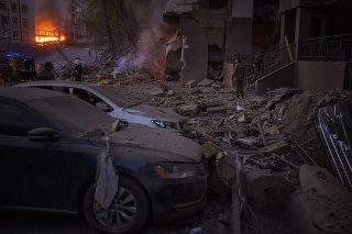 Zábery skazy z Kyjeva.