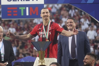 Oslavy Scudetta si užila aj legenda Milána, Zlatan Ibrahimovič.