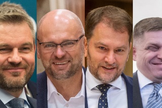 Peter Pellegrini, Richard Sulík, Igor Matovič a Robert Fico