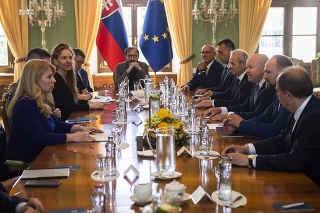 Prezidentka Zuzana Čaputová prijala predstaviteľov samospráv.