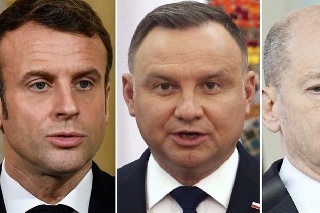 Macron, Duda a Scholz