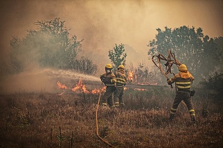 Hasičov na Juhu Európy zamestnávali husté lesné požiare.