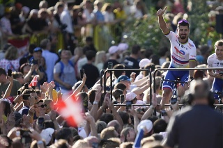 Peter Sagan bol hviezdou predstavenia tímov pred Tour de France v Kodani.
