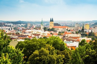 View of the City of Nitra, Slovakia as Seen from Nitra Castle