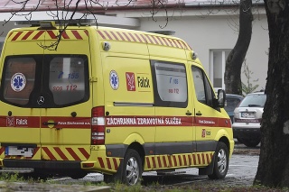 Sanitka Záchrannej služby v Košiciach.