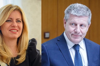 Prezidentka SR Zuzana Čaputová a slovenský minister zdravotníctva Vladimír Lengvarský. 