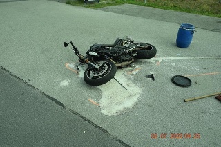 Zrážke podľahol motocyklista.