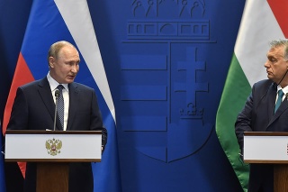 Ruský prezident Vladimir Putin a maďarský premiér Viktor Orbán.