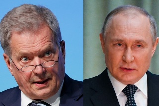 Fínsky prezident Sauli Niinistö a ruský prezident Vladimir Putin.