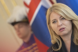 Prezidentka SR Zuzana Čaputová počas vyhlásenia v Prezidentskom paláci v súvislosti so schváleným protiinflačným balíkom zákonov.