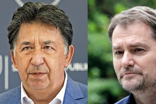 Minister životného prostredia Ján Budaj (OĽANO) a minister financií Igor Matovič (OĽANO).