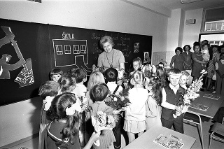 1973 - Prvý deň v škole