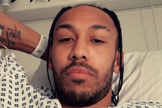 Aubameyang missed the match with Slavia due to malaria.