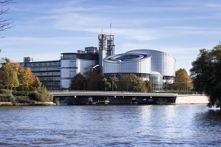 Strasbourg, France - October 24, 2013: Building of the European Court of Human Rights. The European Court of Human Rights is an international court established by the European Convention on Human Rights, it is located in Strasbourg, France
