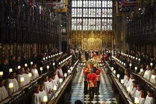 Pohreb kráľovnej Alžbety II. vo Windsore.