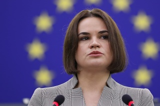  Líderka bieloruskej demokratickej opozície Sviatlana Cichanovská