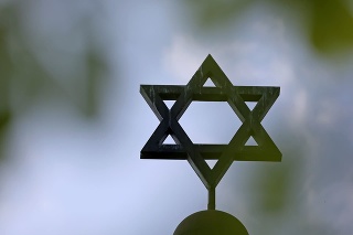 Hviezda na synagóge v nemeckom meste Halle