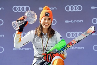 Slovenská lyžiarka získala v minulej sezóne malý glóbus za slalom.