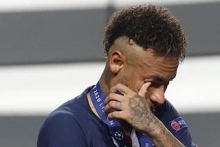 Neymar po trpkej prehre vo finále Ligy majstrov.
