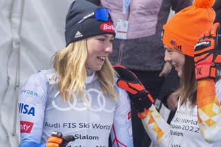 RIVALKY: Petra Vlhová a Mikaela Shiffrinová.