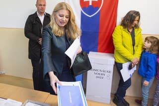 Prezidentka Zuzana Čaputová odvolila v Materskej škole v Pezinku.