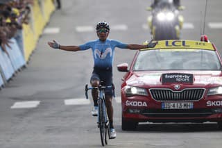 Na archívnej snímke kolumbijský cyklista Nairo Quintana.
