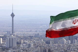 Pohľad na iránske hlavné mesto Teherán.