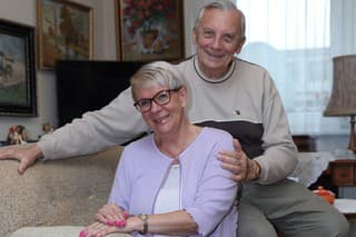 Hlásateľka Andrea Bugošová (72) a jej manžel, režisér Ladislav Pilz (80)