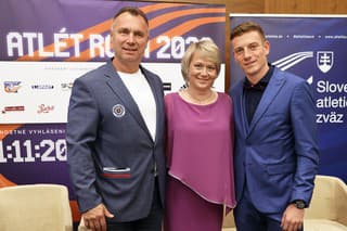 Toto trio bralo najvyššie ocenenia: Ján Volko - atlét roka a Naďa Bendová a Róbert Kresťanko - tréneri roka.