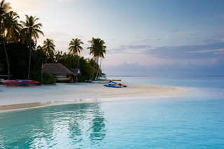Good morning from Maldive. Relax and calm scene.