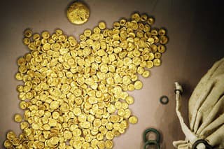 Zlatý poklad je vystavený v Keltskom a Rímskom múzeu v nemeckom Manchingu neďaleko bavorského mesta Ingolstadt (archívne foto).